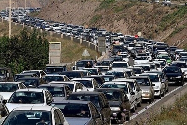ترافیک نیمه‌سنگین در جاده چالوس و آزادراه کرج