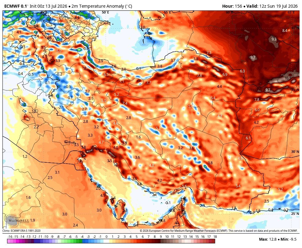 رگبارهای موسمی در ۲ استان؛ شکستن رکورد گرما در ۴ استان دیگر